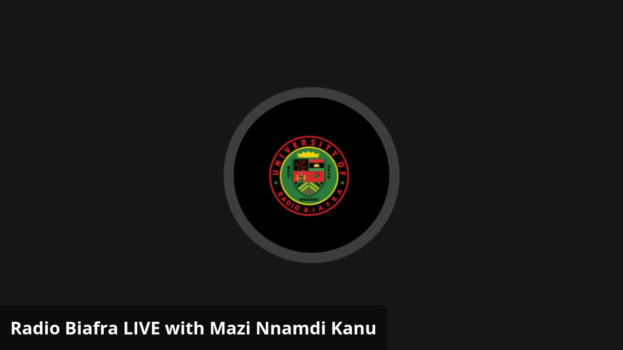 Mazi Nnamdi Kanu - Broadcast of 9th May, 2021